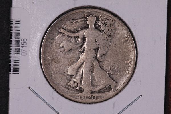 1920-S Walking Liberty Half Dollar.  Circulated Condition. Store #07156