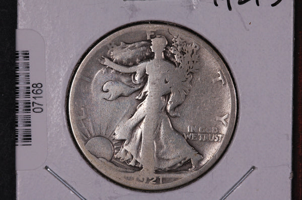 1921-S Walking Liberty Half Dollar.  Circulated Condition. Store #07168