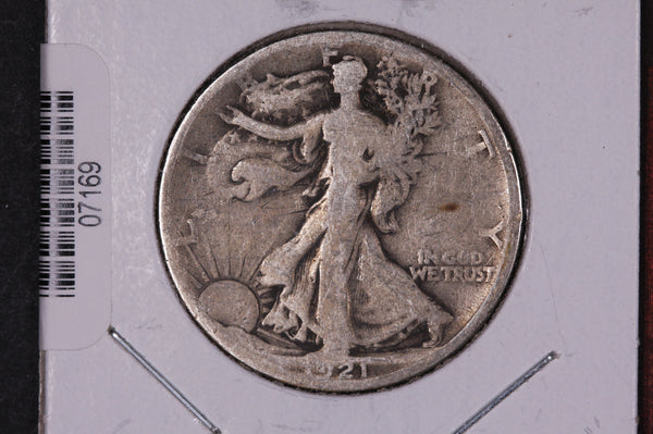 1921-S Walking Liberty Half Dollar.  Circulated Condition. Store #07169