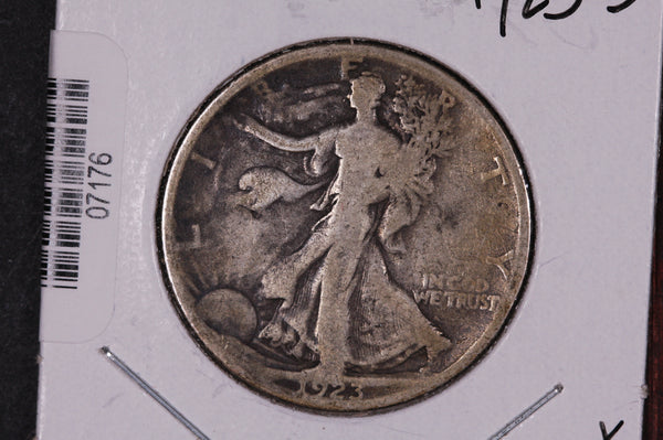 1923-S Walking Liberty Half Dollar.  Circulated Condition. Store #07176