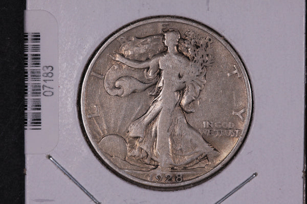 1928-S Walking Liberty Half Dollar.  Circulated Condition. Store #07183