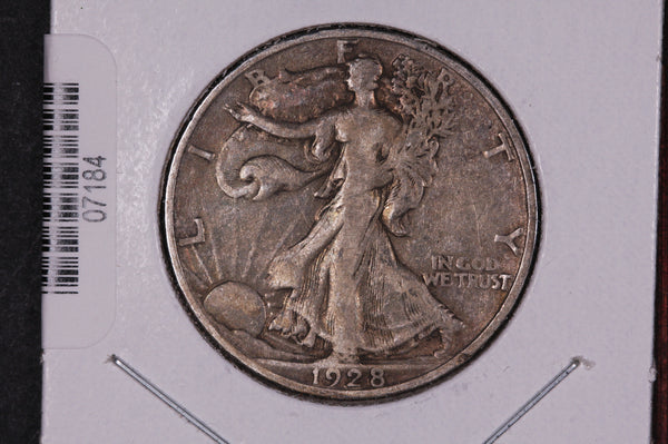 1928-S Walking Liberty Half Dollar.  Circulated Condition. Store #07184