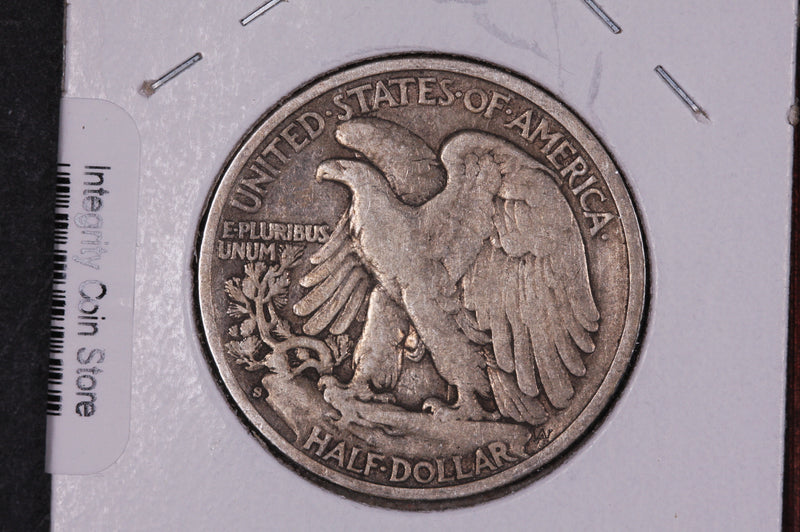 1928-S Walking Liberty Half Dollar.  Circulated Condition. Store