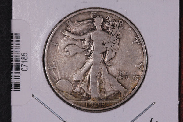 1928-S Walking Liberty Half Dollar.  Circulated Condition. Store #07185