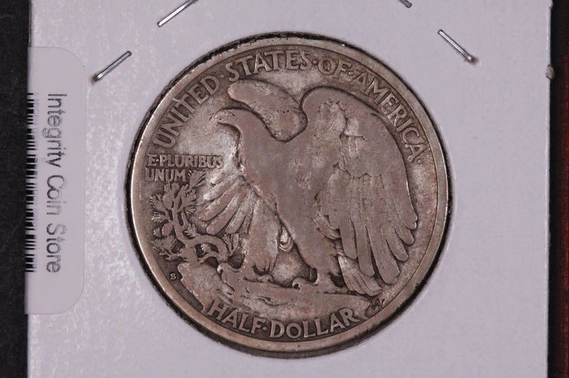 1928-S Walking Liberty Half Dollar.  Circulated Condition. Store