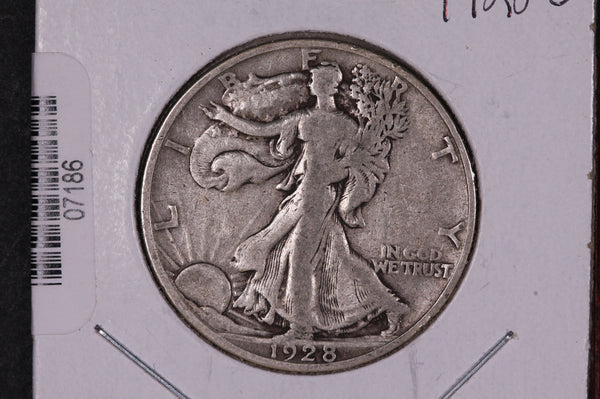 1928-S Walking Liberty Half Dollar.  Circulated Condition. Store #07186