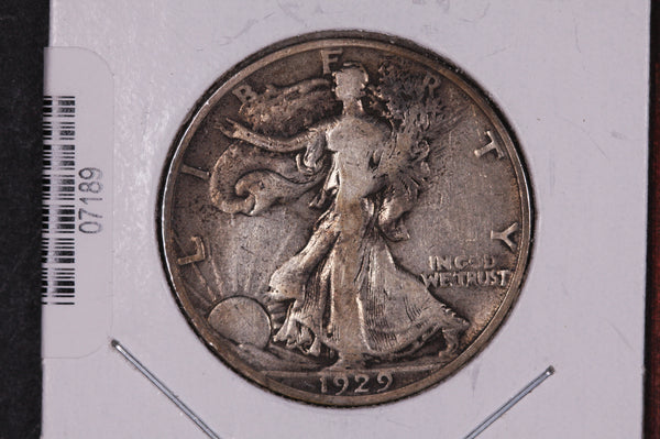 1929-S Walking Liberty Half Dollar.  Circulated Condition. Store #07189