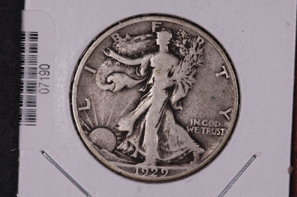 1929-S Walking Liberty Half Dollar.  Circulated Condition. Store #07190