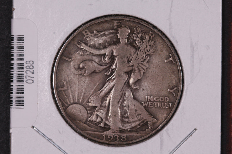 1938-D Walking Liberty Half Dollar.  Circulated Condition. Store