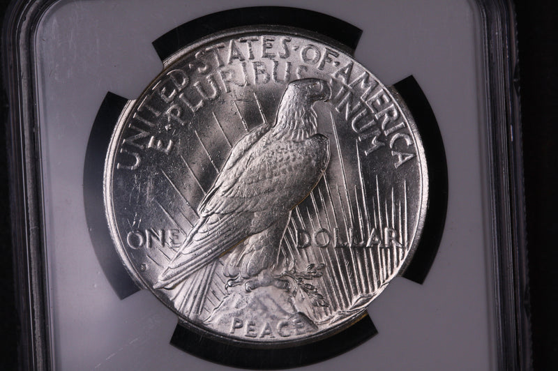 1924-S Peace Silver Dollar, NGC Certified MS 61, Store Sale